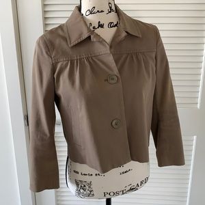 Taupe crop jacket